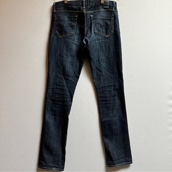 Gold Sign Misfit slim straight low rise denim jean Sz 28 - Picture 2 of 13